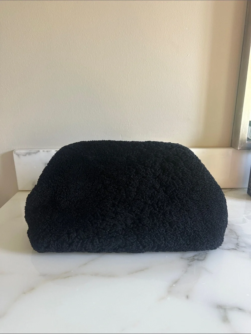 St. Agni Black Sherpa Clutch Bag